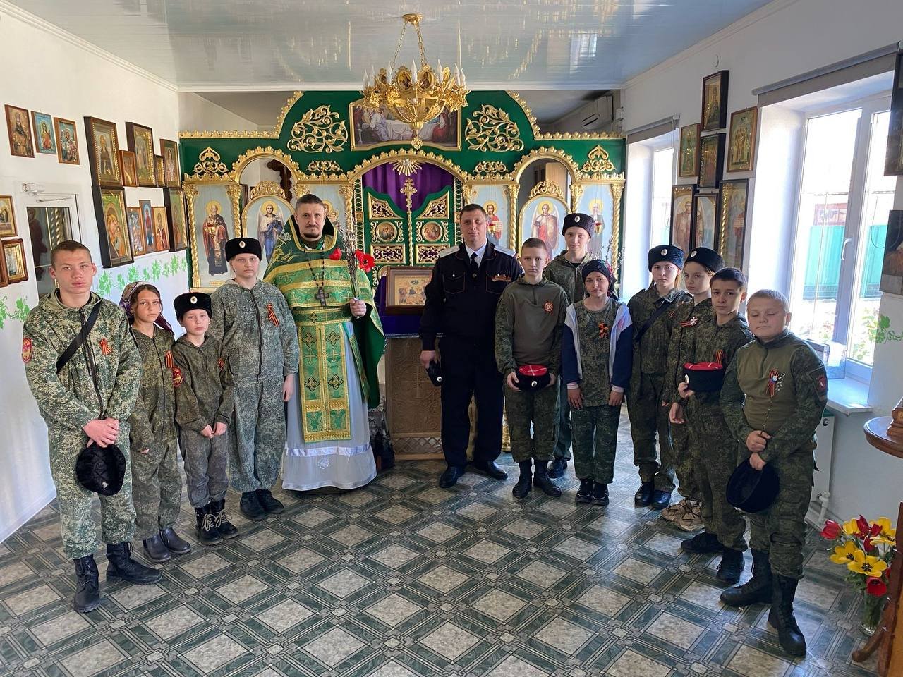 В храме Св. Блж. Ксении Петербургской, пос. Гирей, 13 апреля в праздник 
