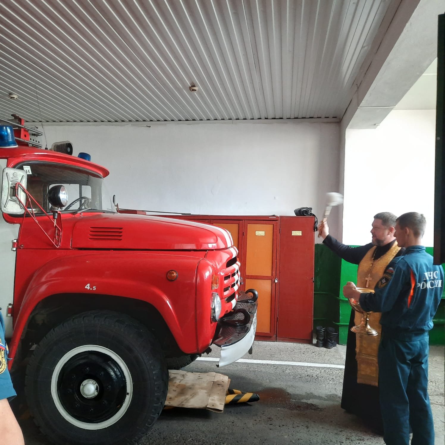 Освящение пожарной части МЧС