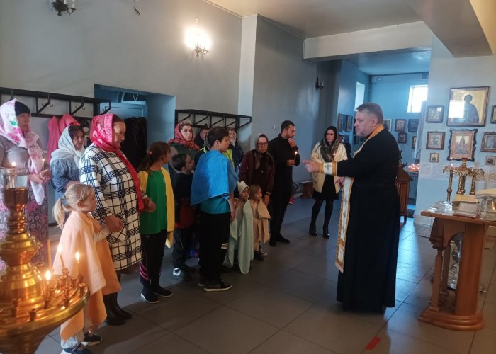 22 октября проведен обряд крещения в рамках благотворительной акции